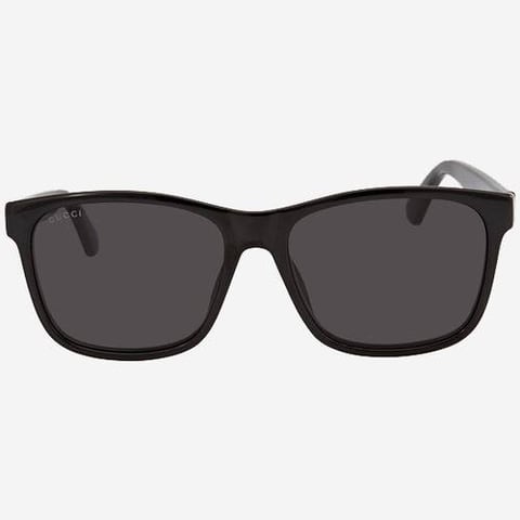 Gucci Grey Rectangular Men's Sunglasses