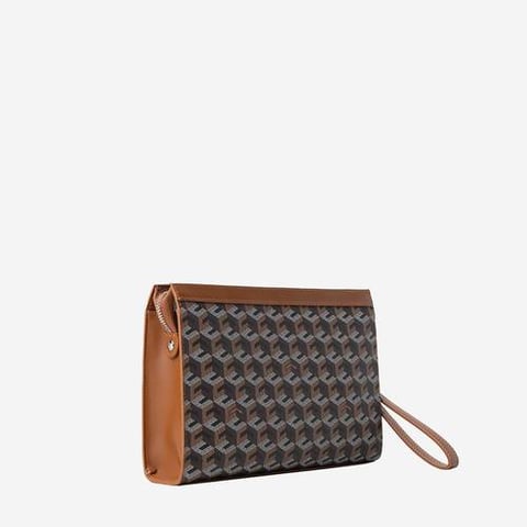 Christy Ng Theo Pouch Bag Walnut Brown