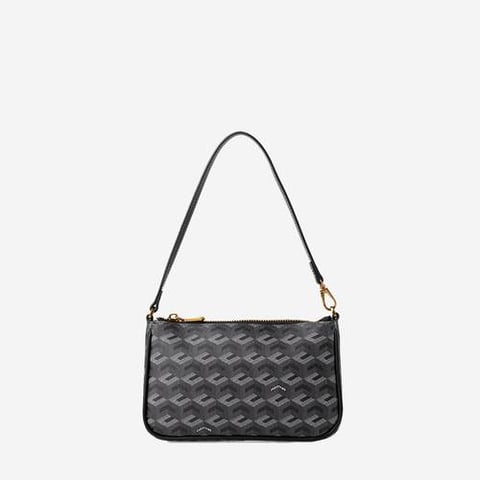 Christy Ng Milo Monogram Pouch Black