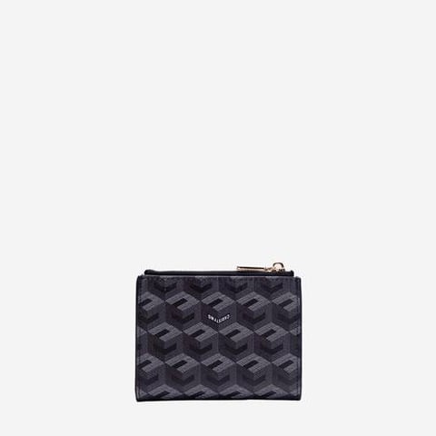 Christy Ng Erin Small Wallet (Print Edition) Black