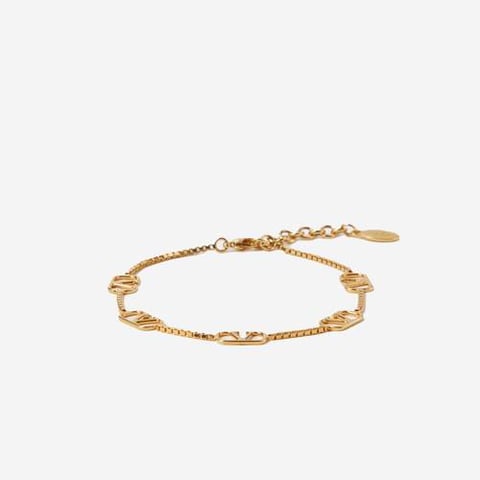 VLOGO SIGNATURE METAL ANKLET