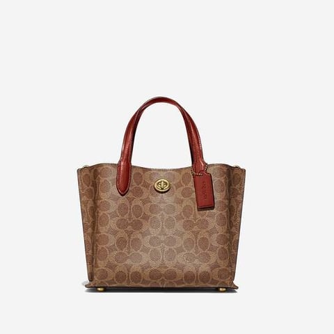 Coach Signature Canvas Willow 24 Tote Bag