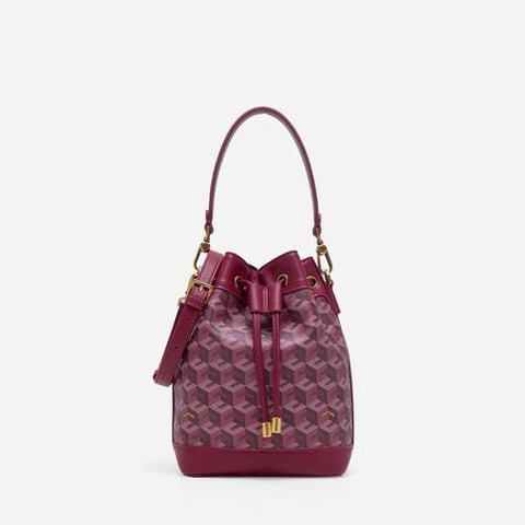 Christy Ng Giorgio Bucket Bag Burgundy