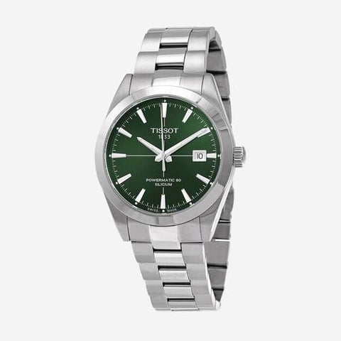 TISSOT  Gentleman Powermatic 80 Silicium Automatic Chronometer Green Dial Men's Watch (Pre-Order Within 14 Days)