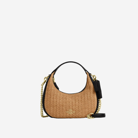 Coach Carmen Mini Crossbody Bag straw/Im/Toast/Black