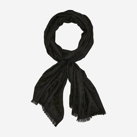 Dkny metal pashmina Black