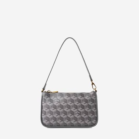 Christy Ng Milo Monogram Pouch Ash