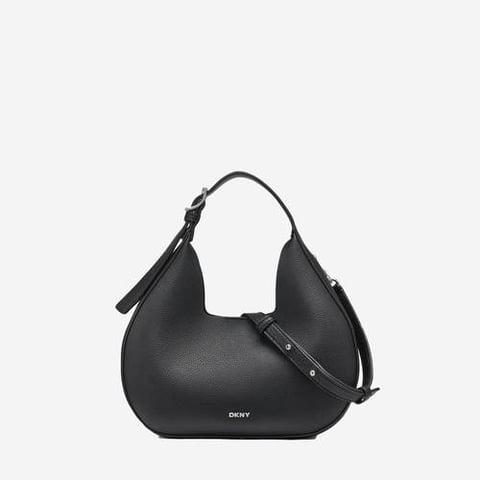 Dkny camila small hobo crossbody Black/Silver
