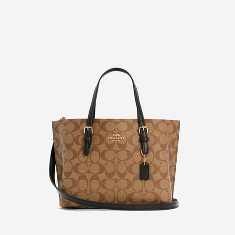 Coach Signature Canvas Mollie 25 Tote Bag