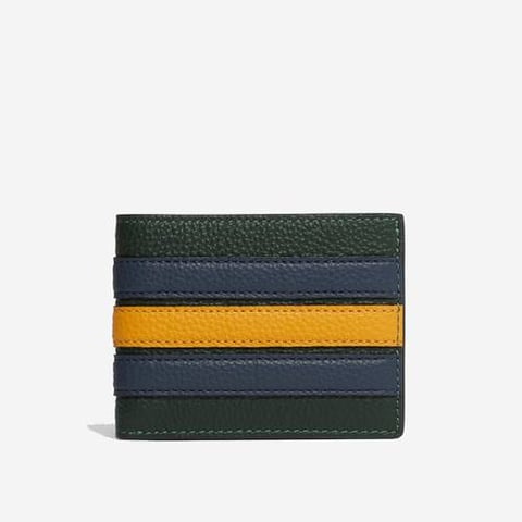 Coach Slim Billfold Wallet with Varsity Stripe