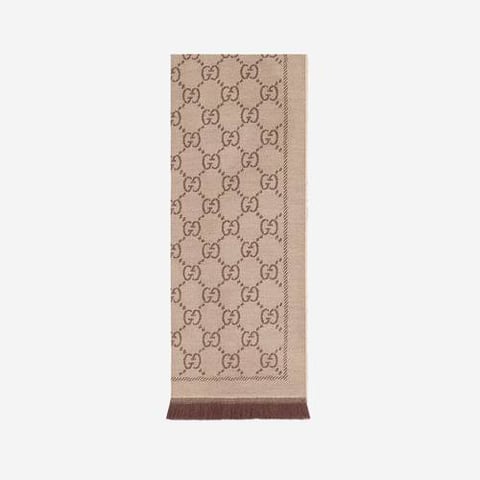 Gucci GG Jacquard Knitted Scarf (Pre-Order Within 14 Days)
