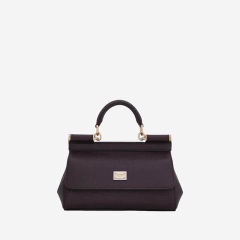 Dolce and Gabbana Sicily Mini Handbag Burgundy (Pre-Order Within 14 Days)