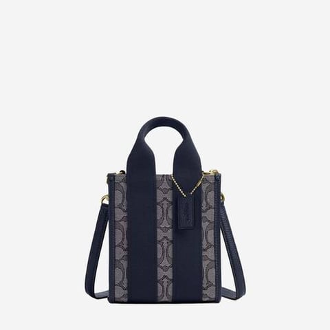 Coach Smith Mini Tote Bag In Signature Jacquard