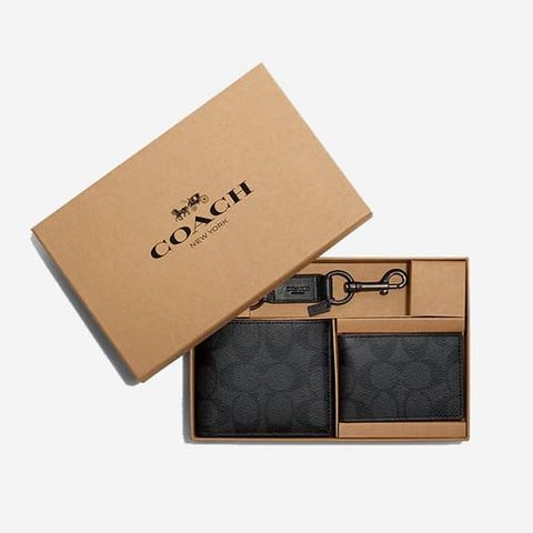 Coach Wallet Gift Set - 3 pcs