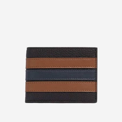 Coach Slim Billfold Wallet with Varsity Stripe