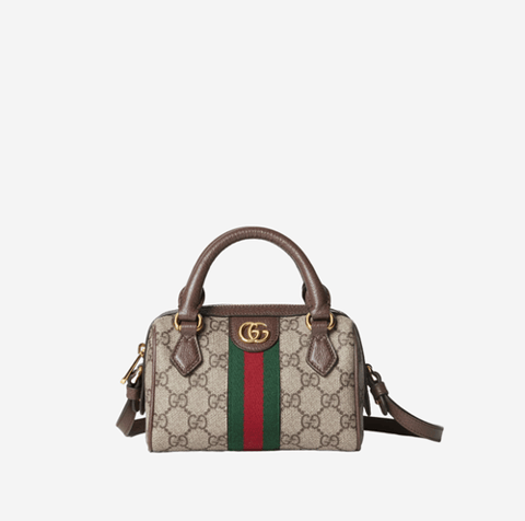 Gucci Super mini Ophidia bag beige and ebony
