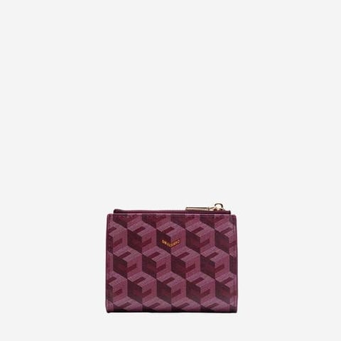 Christy Ng Erin Small Wallet (Print Edition) Burgundy