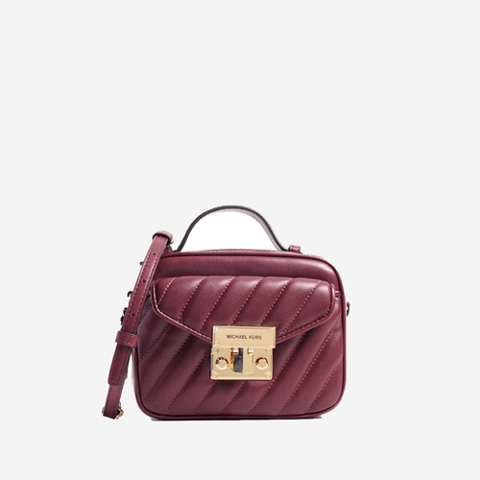Michael Kors Rose Small Top Handle Crossbody Merlot