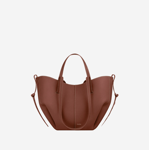 Polene Cyme Mini Edition Textured Cognac 