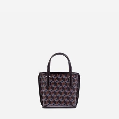 Christy Ng Russo Micro Tote Bag Chestnut Brown