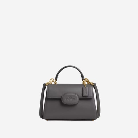 Coach Eliza Mini Top Handle Bag smooth leather/Gold/Charcoal