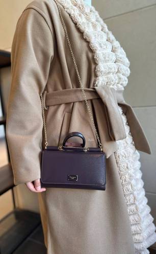 Dolce and Gabbana Phone Bag crossbady Wine Burgundy