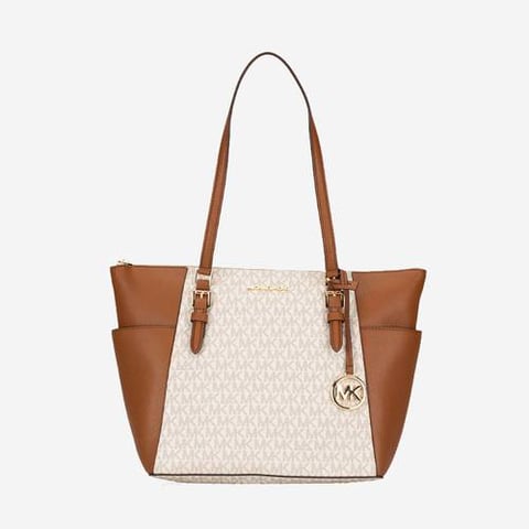 Michael Kors Signature Charlotte Large Zip Tote Bag