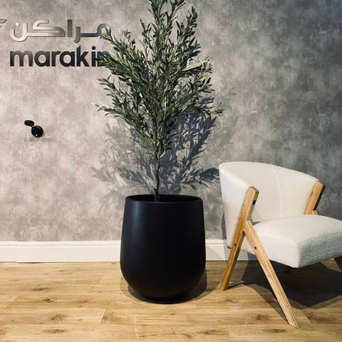  مركن اسطواني GRC لون اسود