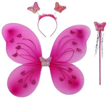 Butterfly Wings Toy for Kids - Butterfly Wings for Girls with Multiple Accessories