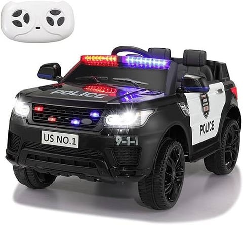 Range Rover electric police car with 12V battery black color
