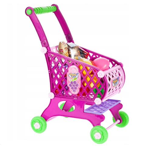 Shopping Cart with Tools & Accessories – Kids’ Supermarket Playset