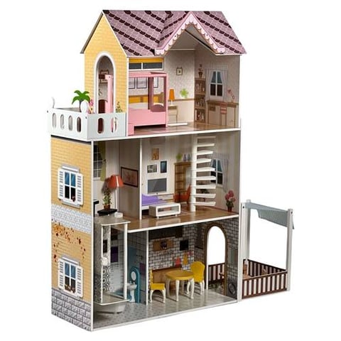 Large Wooden Playhouse – Kids Wooden Playhouse with Accessories