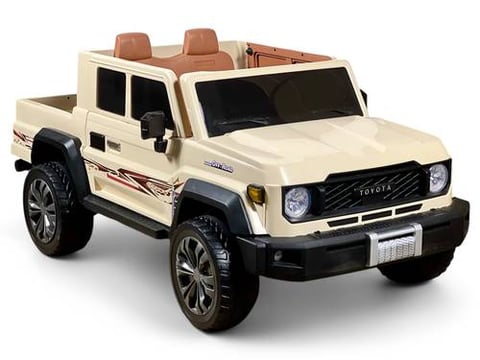 Electric Toyota Land Cruiser 2 Big Motors for kids - Electric car with Toyota pickup design