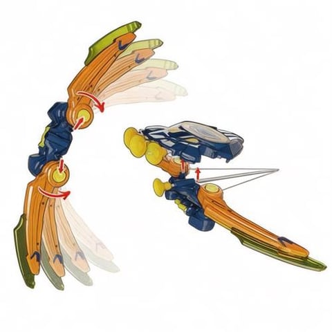 Light-Up Bow and Arrow Toy – Foldable Bow Design with a Unique Style
