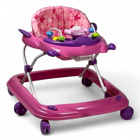 Baby walker with car steering wheel design and toys – baby walker for kids