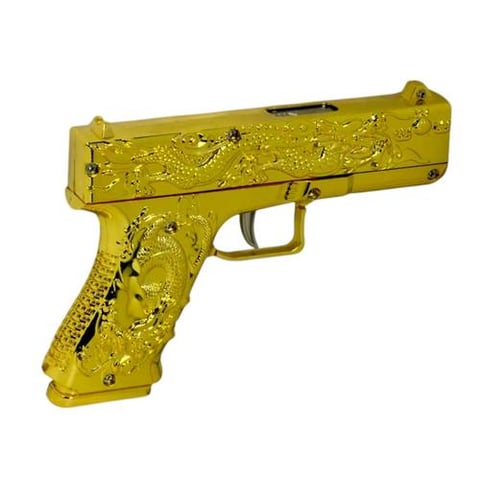 Gold Metal Toy Gun - Toy Gun with a Realistic Metal Body Design