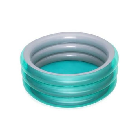 Inflatable kids' pool – children’s pool with 3-layer design in green color