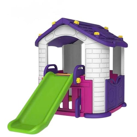 Korean children's playhouse with slide, large size, made of smooth fiber plastic, Multiple colors