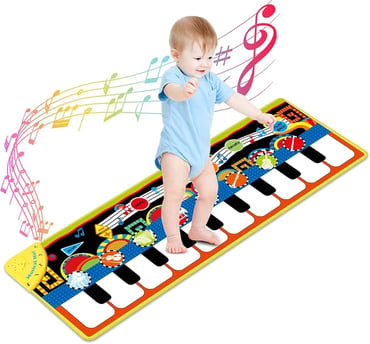 Kids' Piano Mat Toy with Musical and Light Effects, Large Size