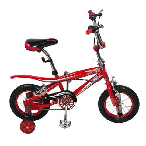 Cobra bike size 12 with assistive wheels and double brakes
