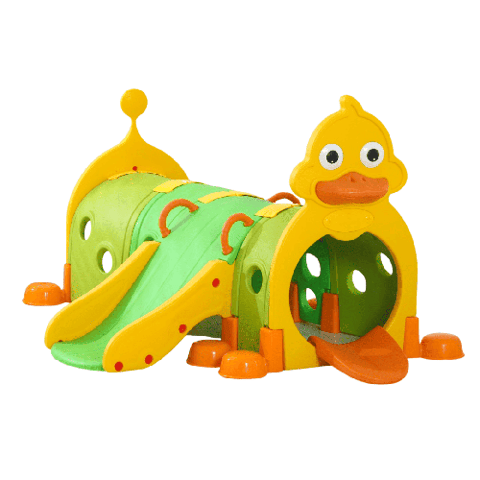 2-in-1 Kids Play Tunnel with Slide – Fiber Kids Tunnel