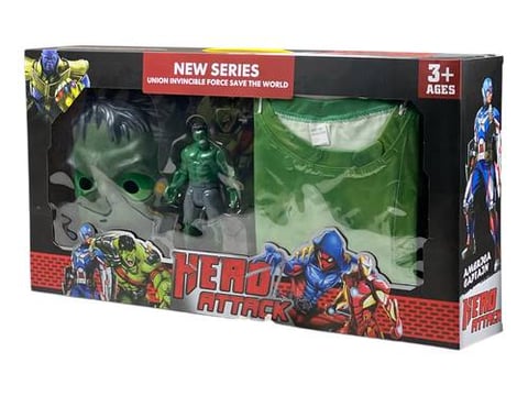 Hulk toy set for kids - Hulk figurine with a kids' T-shirt
