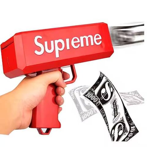 Paper Shooting Gun Toy (Money Gun) with Paper Bills