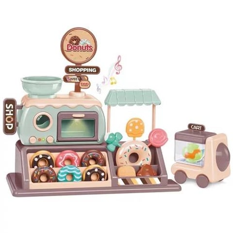 Children's Small Shop Stand Toy with a Candy Shop Design and Multiple Accessories