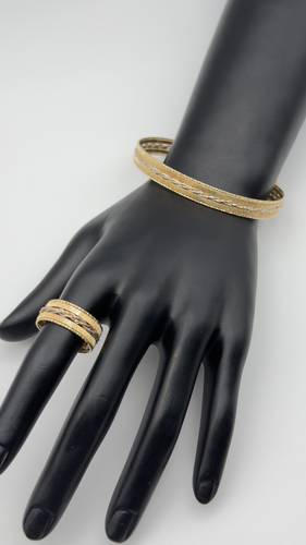 اسوره وخاتم ايطالي عيار 18k