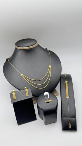 طقم ناعم ذهب صافي عيار 21k