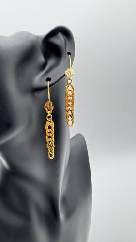 حلق جنزير عيار 21k