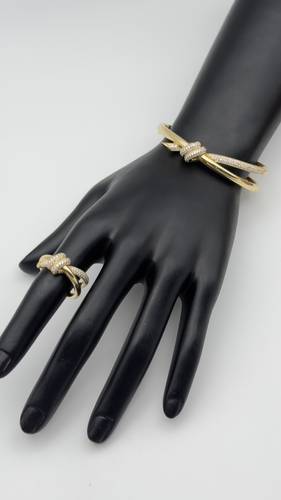 اسوره وخاتم ايطالي عيار 18k