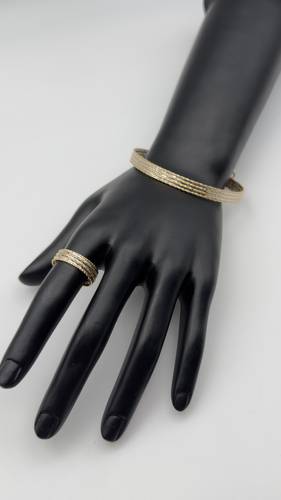 اسوره وخاتم ايطالي عيار 18k