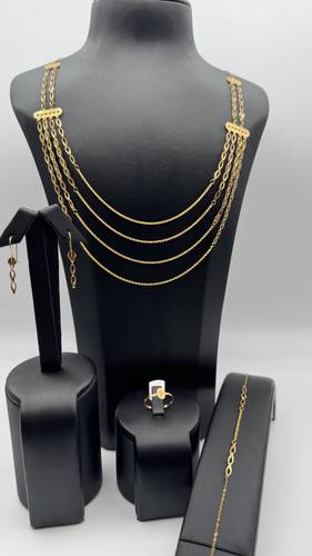 طقم ناعم ذهب صافي عيار 21k